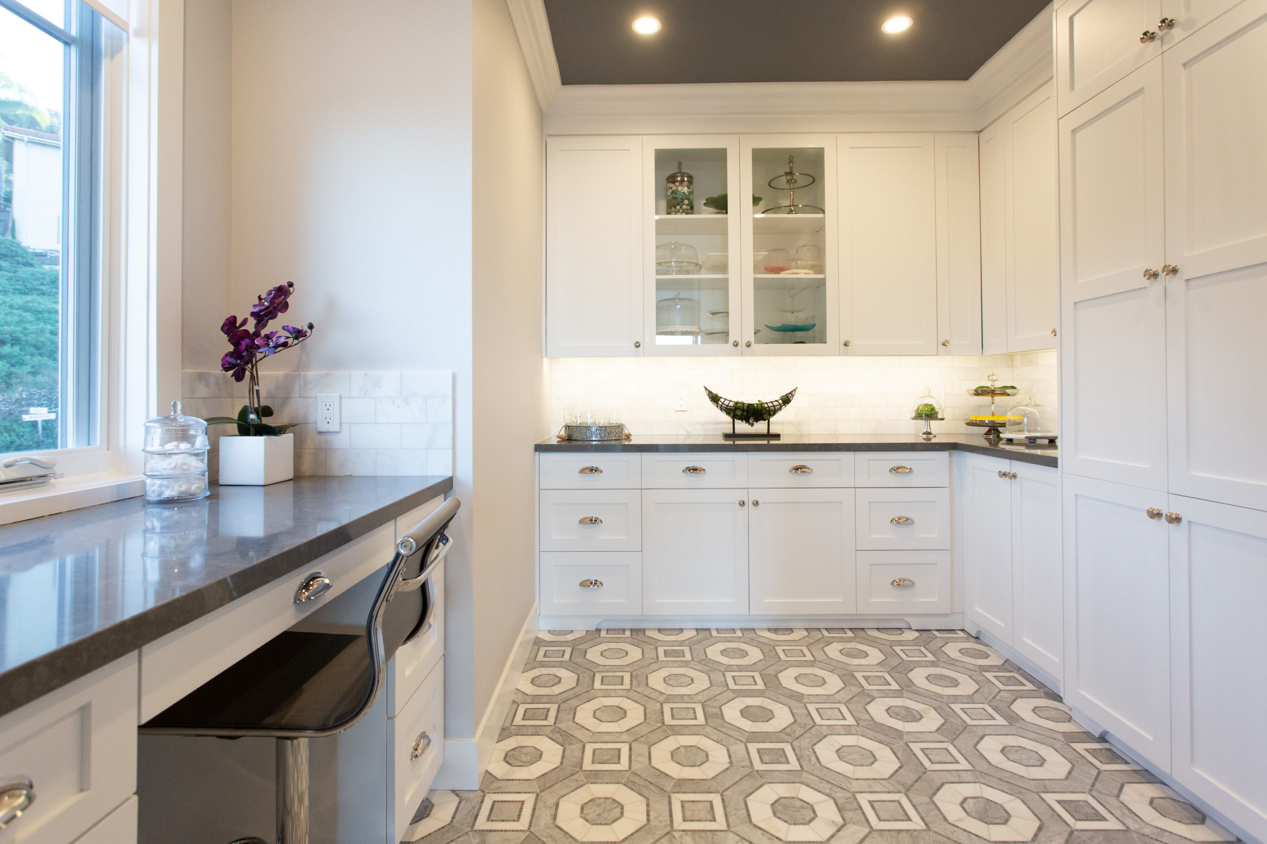 Traditional Kitchen Pantry Mission Tile West